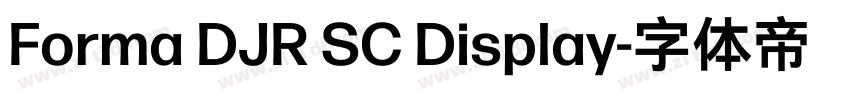 Forma DJR SC Display字体转换